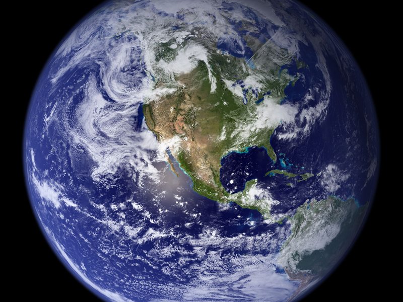 The Earth seen from space